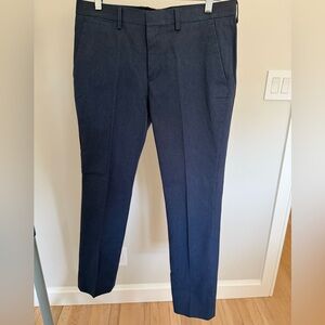 Express Men's Dark Navy Dress Pants - Classic Tailored Cut